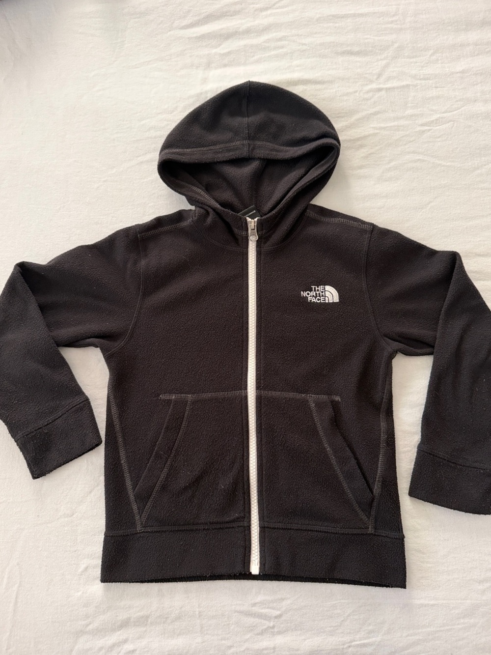 The North Face Black Kids Zip-Up Fleece Hoodie